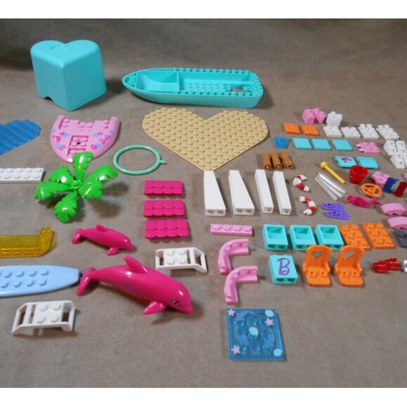 2022 MEGA Construx Barbie Dolphin Exploration HHW83 99.999% Complete READ - Picture 4 of 8